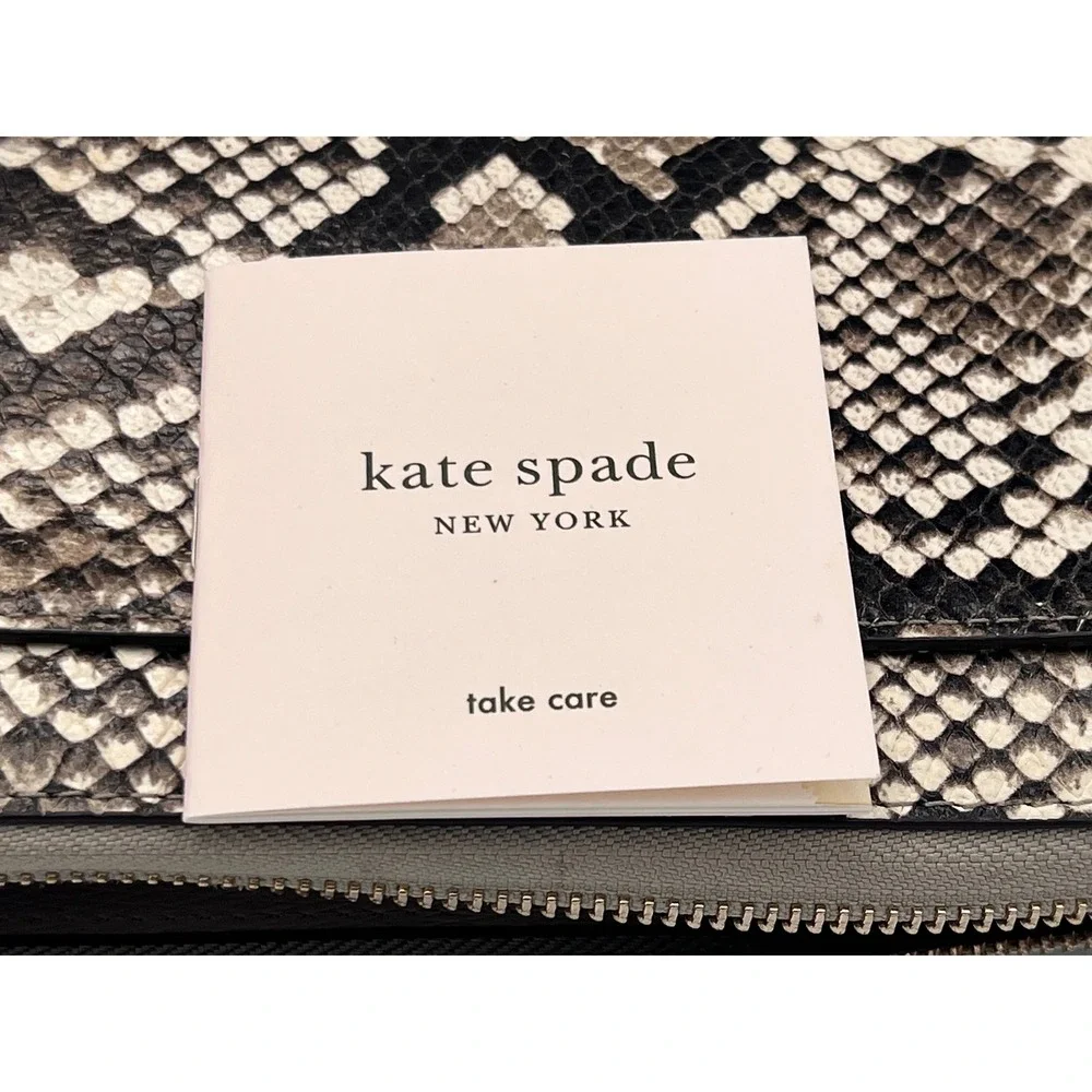 Kate Spade New York‎ Monet 3-compartment Purse White Snakeskin w/Python Wallet